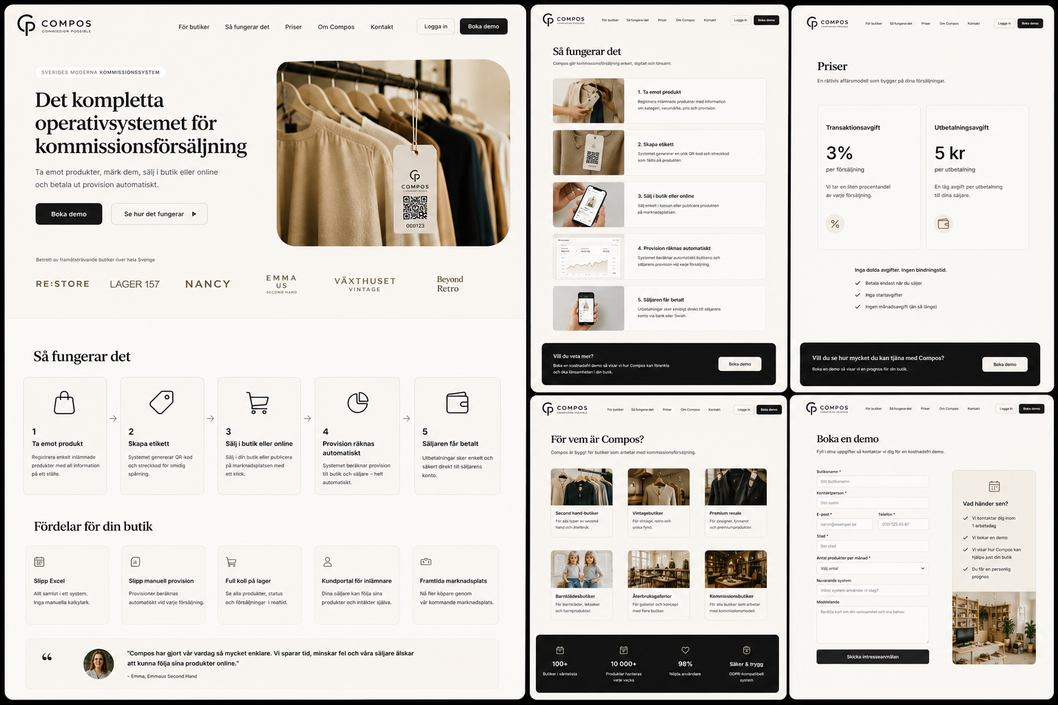 COMPOS store website