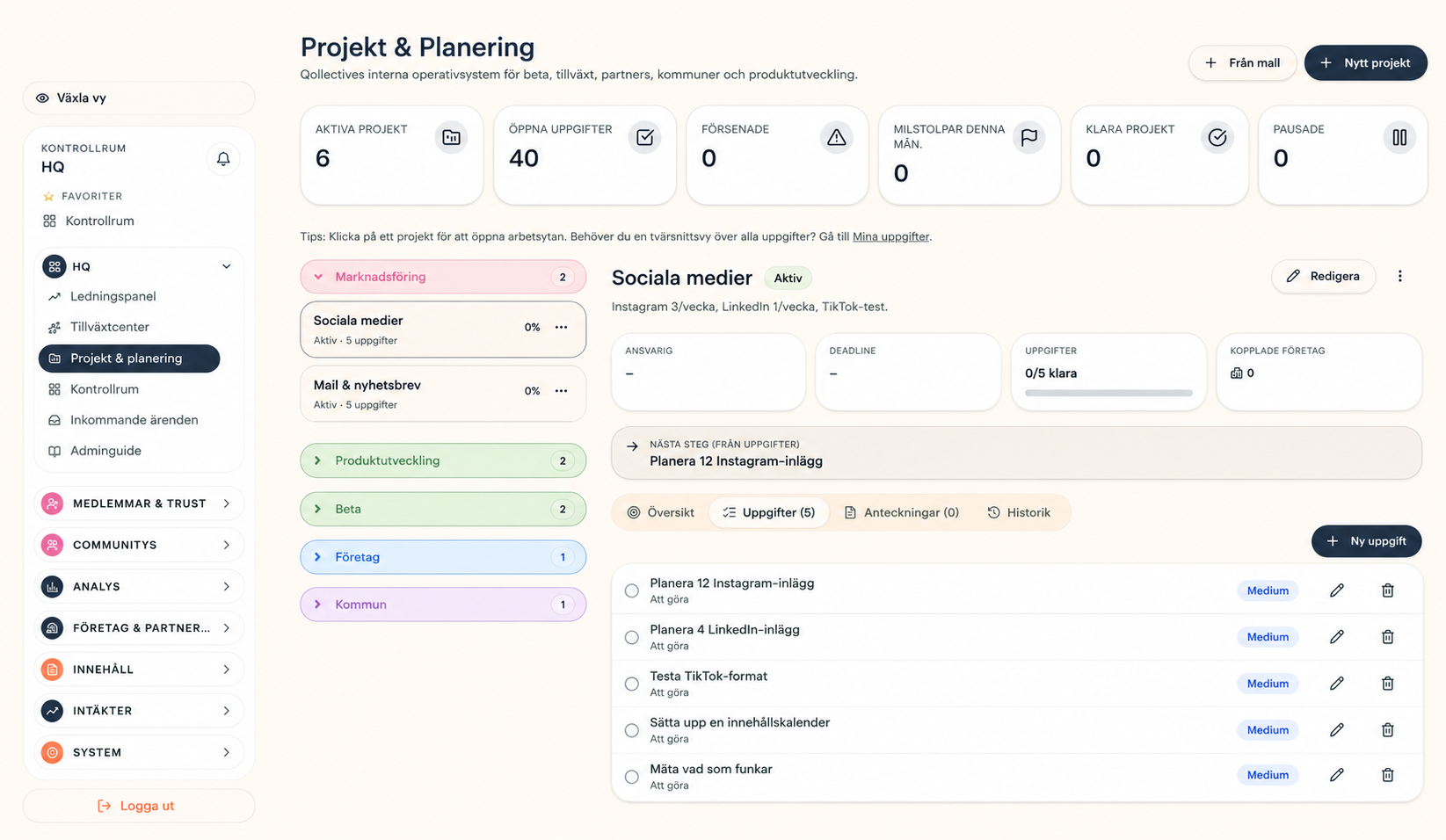 Planering